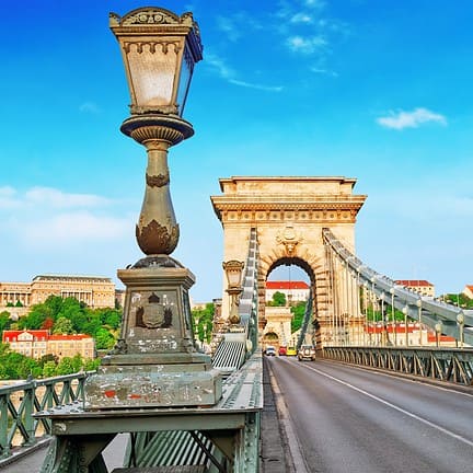 Kettingbrug in Boedapest, Hongarije
