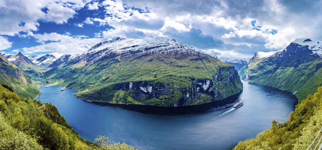 geiranger fjord noorwegen Geiranger fjord, Noorwegen