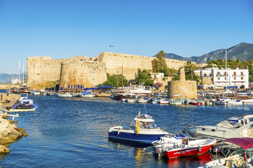 kasteel kyrenia cyprus Haven van Kyrenia met kasteel op Cyprus