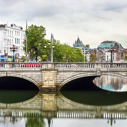 O'Connell Bridge in Dublin, Ierland