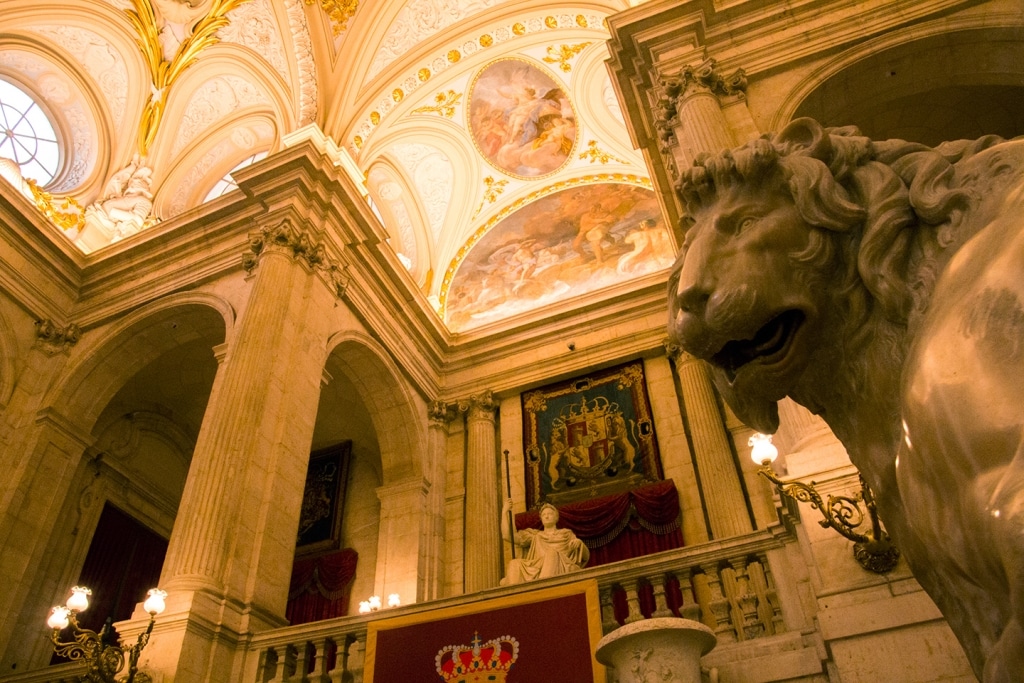 palacio real trap madrid spanje Trappenhuis in het Palacio Real in Madrid, Spanje