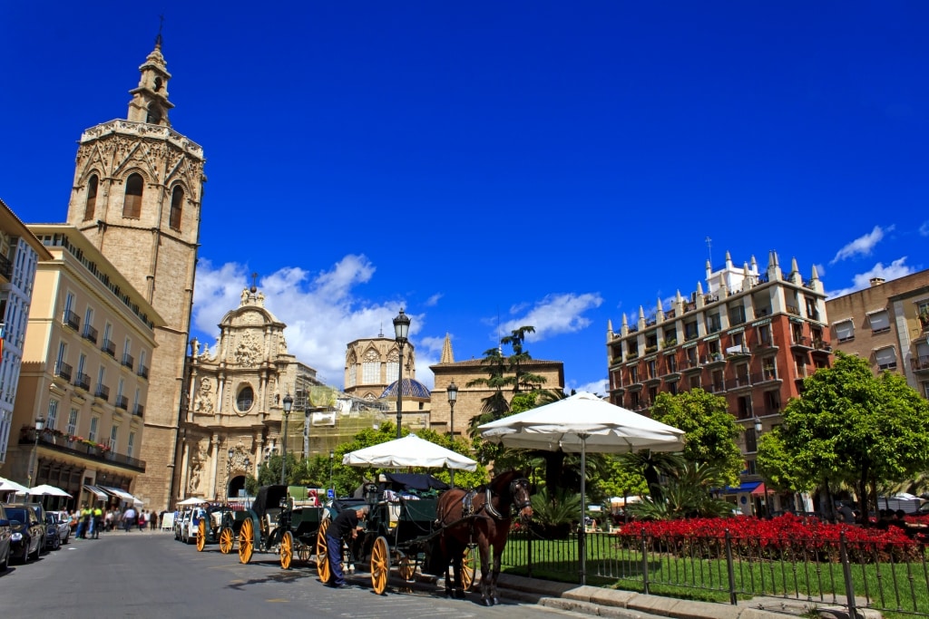 plaza de la reina valencia spanje Plaza de la Reina in Valencia, Spanje