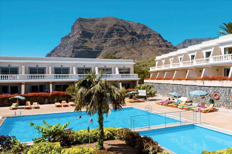 Zwembad van Appartement Charco del Conde