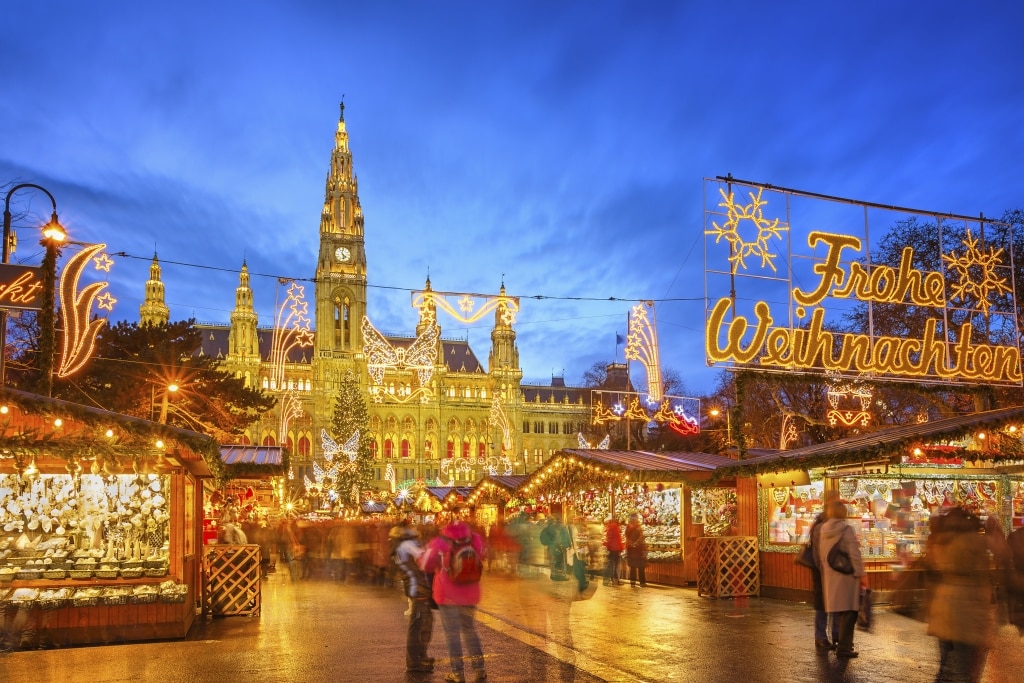 kerstmarkt wenen oostenrijk Kerstmarkt in Wenen, Oostenrijk