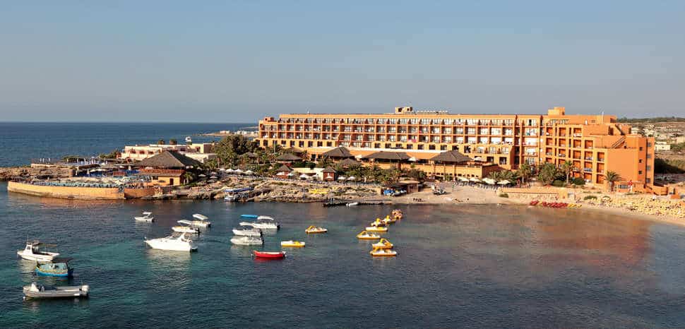 Ligging van Ramla Bay Resort