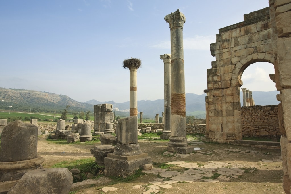 ruines volubilis marokko Ruïnes van Volubilis in Marokko