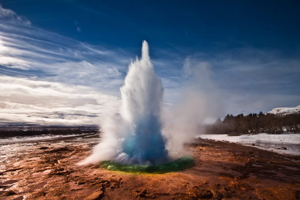 geiser strokkur ijsland Geiser Strokkur in IJsland