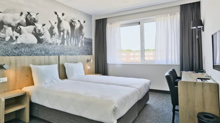 Hotelkamer van De Bonte Wever in Assen, Drenthe