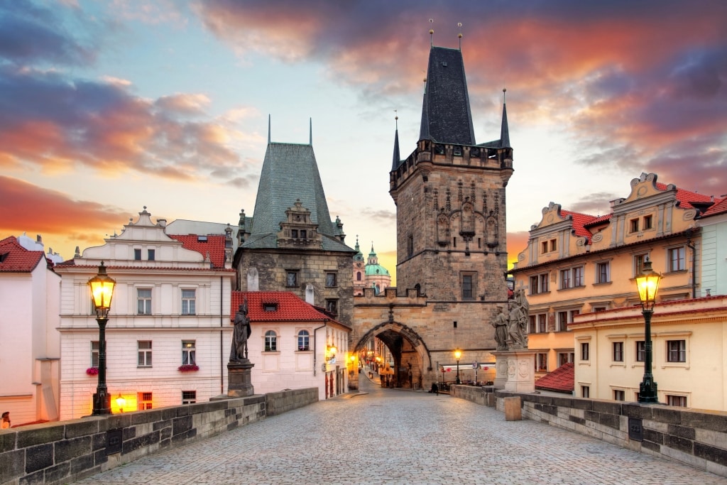 karelsbrug in praag tsjechie Karelsbrug in Praag, Tsjechië