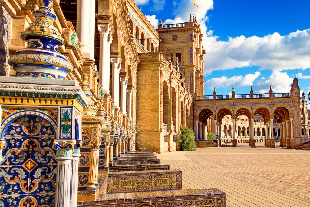 parque maria luisa sevilla spanje Parque Maria Luisa in Sevilla, Spanje