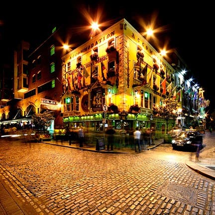 Temple Bar straat in Dublin, Ierland