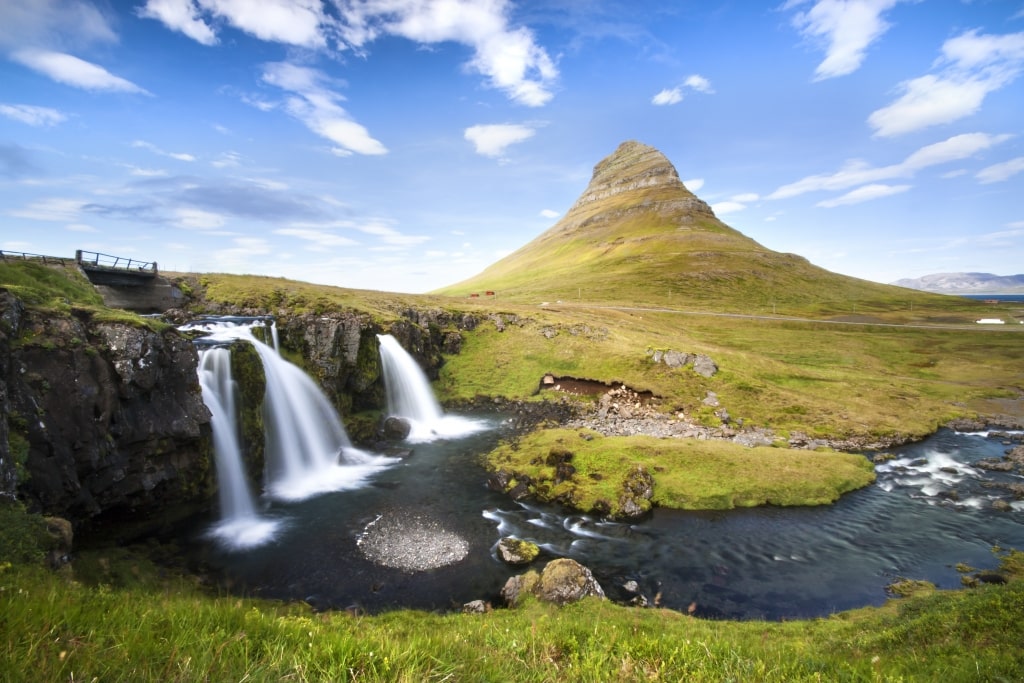waterval kirkjufellsfoss ijsland Waterval Kirkjufellsfoss in IJsland