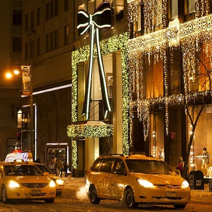 5th Avenue in Kerstmis sfeer in New York, Amerika