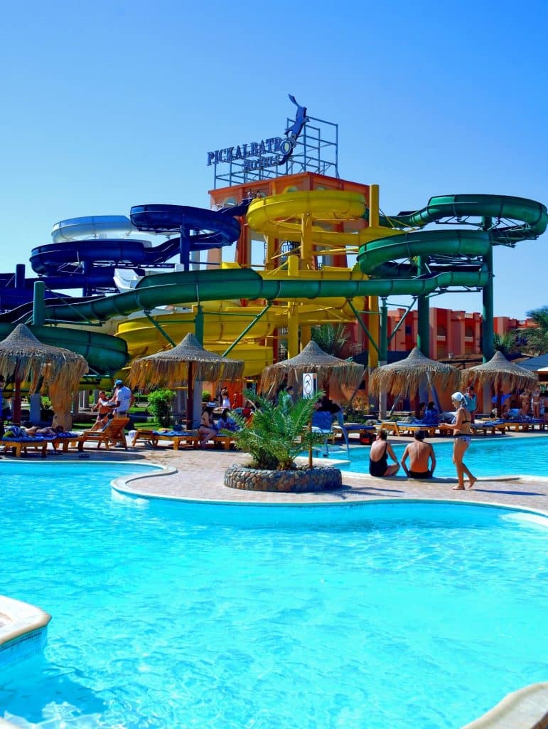 glijbanen albatros aqua park resort in hurghada egypte Glijbanen van Albatros Aqua Park Resort in Hurghada, Egypte