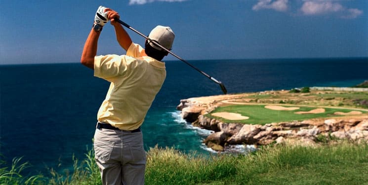 Golfbaan bij Blue Bay Curaçao Golf & Beach Resort in Sint Michiel, Curaçao