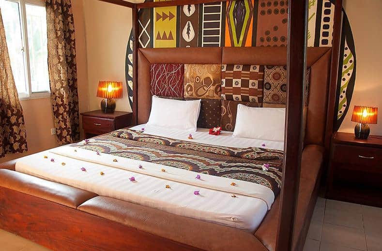 Hotelkamer van Bamboo Hotel in Kololi, Gambia