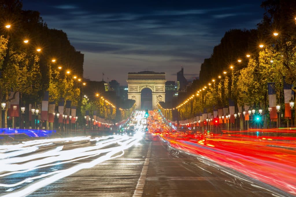 Arc de Triomphe in Parijs, Frankrijk