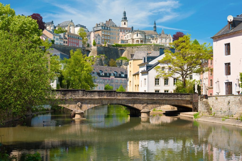 brug in luxemburg stad luxemburg Brug in Luxemburg stad, Luxemburg