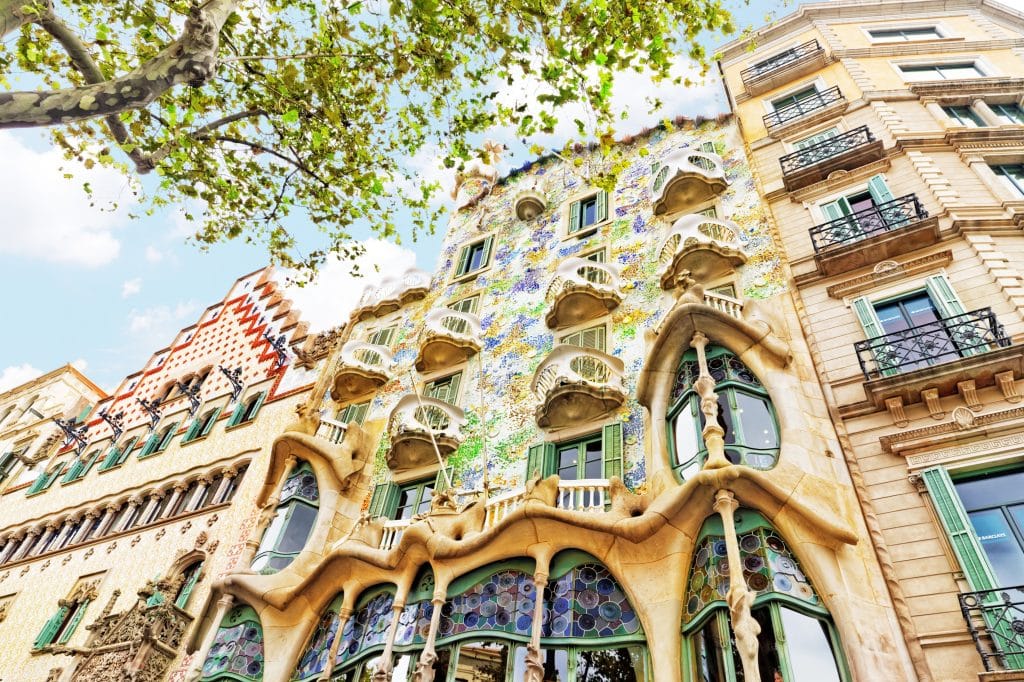casa batllo in barcelona spanje Casa Batllo in Barcelona, Spanje