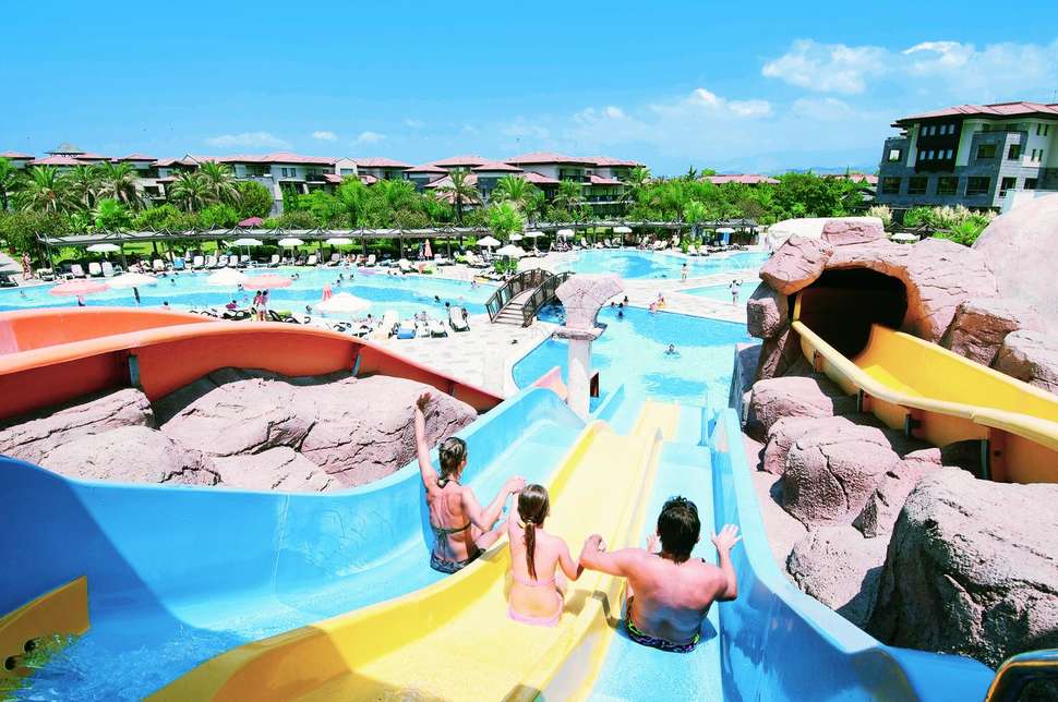 glijbanen club calimera serra palace hotel in side turkije Glijbanen van Club Calimera Serra Palace hotel in Side, Turkije