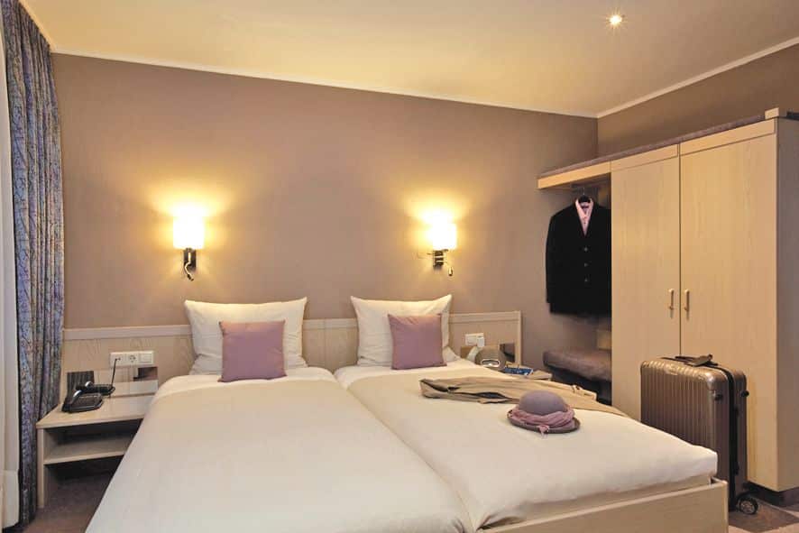 hotelkamer hotel des nations in clervaux Hotel Des Nations in Clervaux, Luxemburg