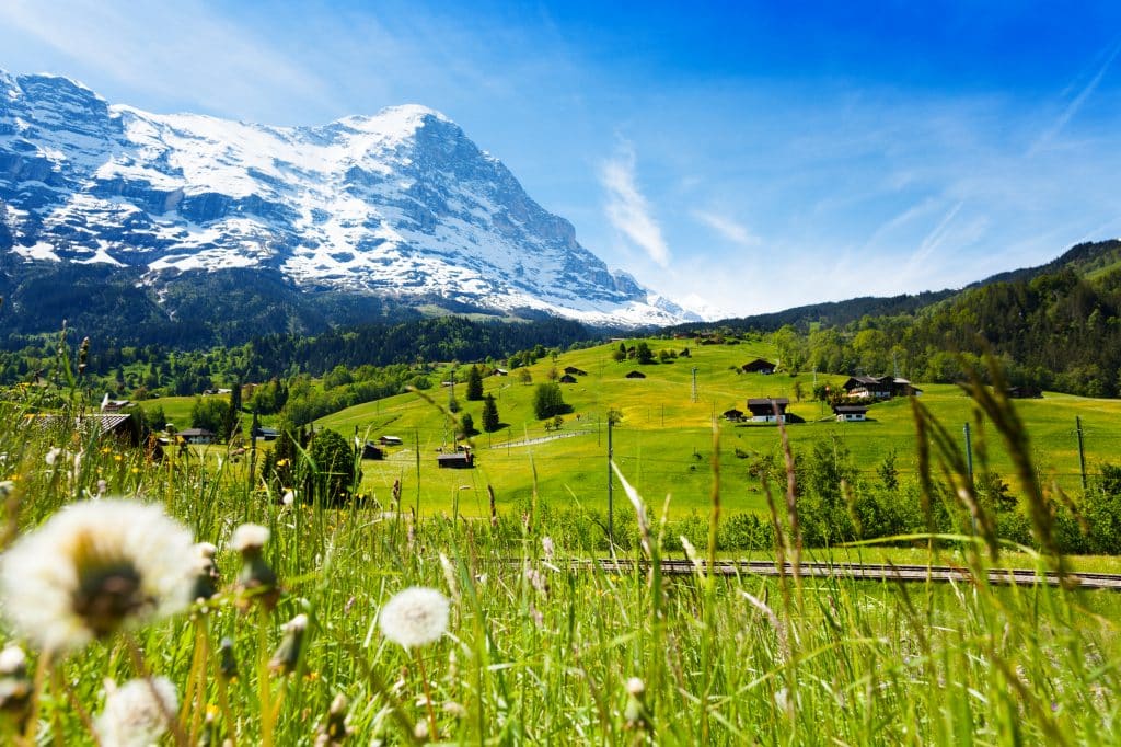 landschap in zwitserland Landschap in Zwitserland