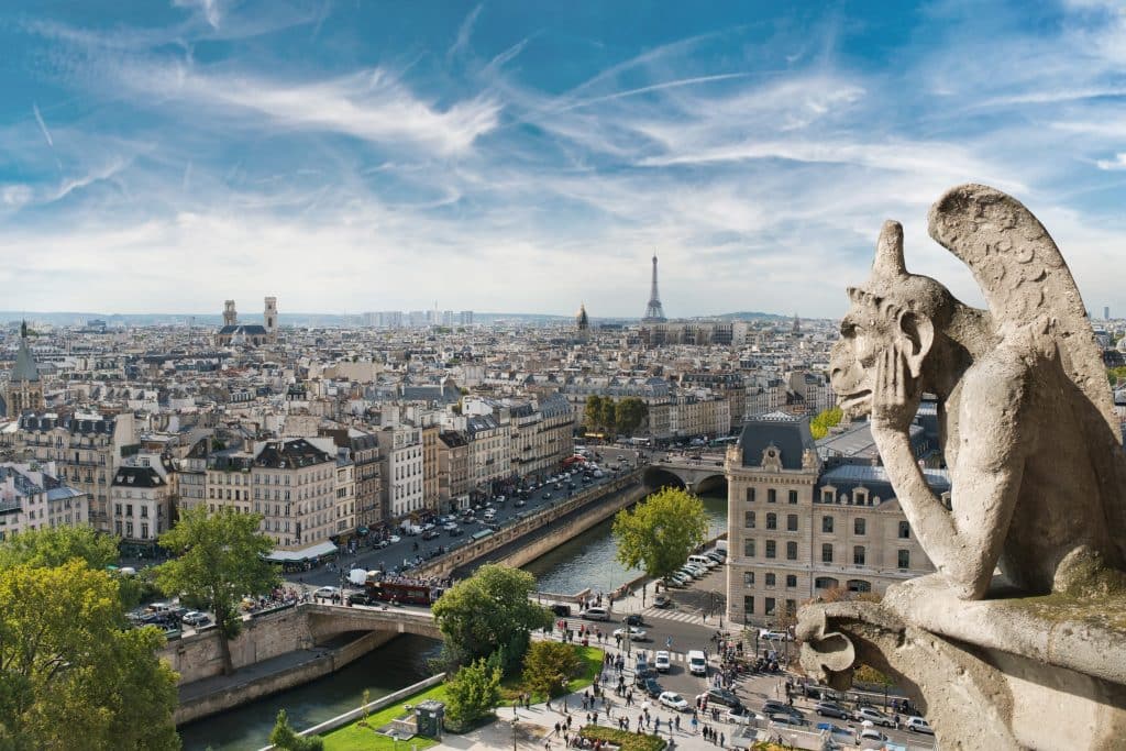 Uitzicht over Parijs, Frankrijk
