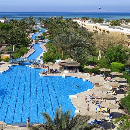 Zwembad van Hotel The Movie Gate in Hurghada, Egypte