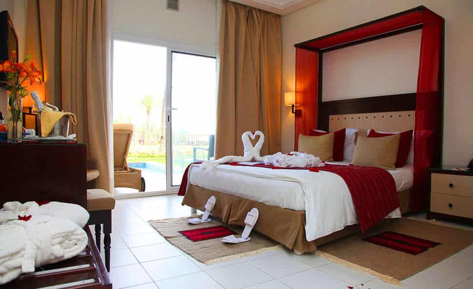 Hotelkamer van SPLASHWORLD Aqua Mirage in Marrakech, Marokko
