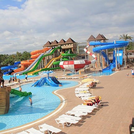 Kinderbad en waterpark van SPLASHWORLD Eftalia Splash Resort in Alanya, Turkije