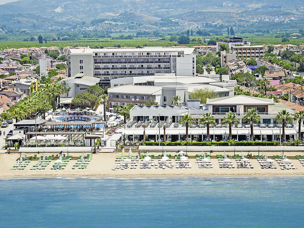 Ligging van Palm Wings Beach Resort Kusadasi in Kusadasi, Turkije