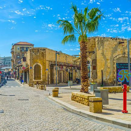 Straat in Jaffa, Israël