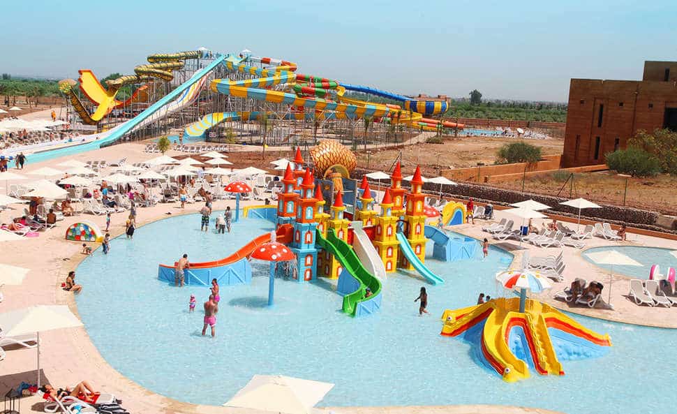 Waterpark van SPLASHWORLD Aqua Mirage in Marrakech, Marokko