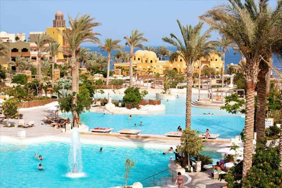 Zwembaden van Sunwing Waterworld Makadi in Hurghada, Egypte