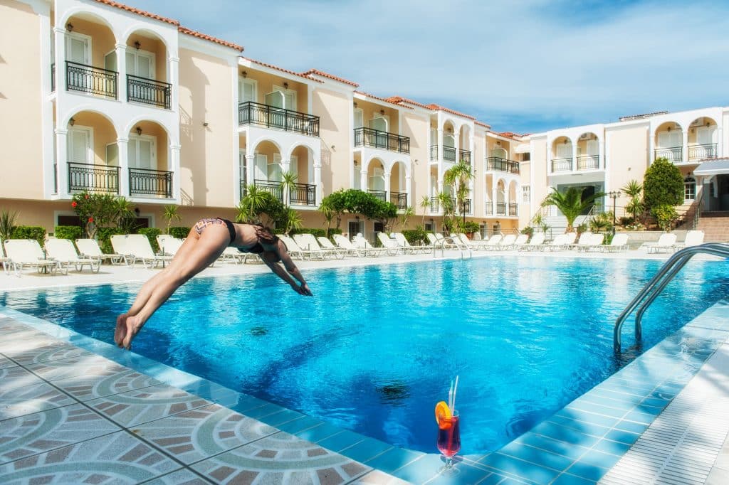 Zwembad van Zante Sun Hotel in Agios Sostis, Zakynthos