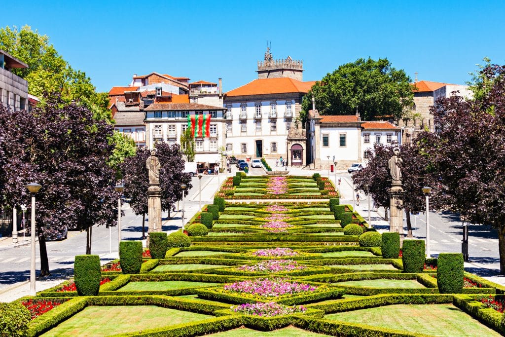 Guimaraes Portugal Middeleeuws Guimaraes in Portugal