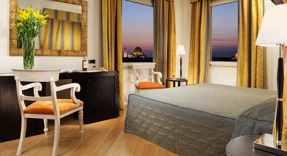 Hotelkamer hotel mediterraneo florence italie Hotelkamer van hotel Mediterraneo in florence, italie