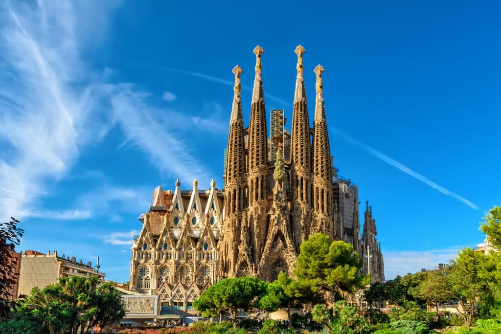 Sagrada familia Sagrada Familia in Bracelona, Spanje