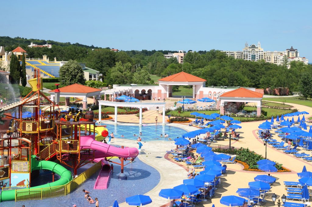 waterpark duni marina beach duni bulgarije Waterpark van Duni Marina Beach in Duni, Bulgarije