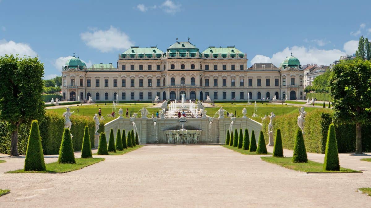 Belvedere Paleis in Wenen, Oostenrijk