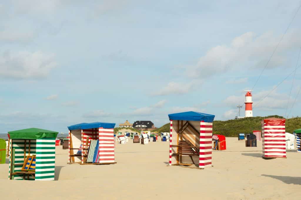 strand borkum Strand en vuurtoren van Borkum