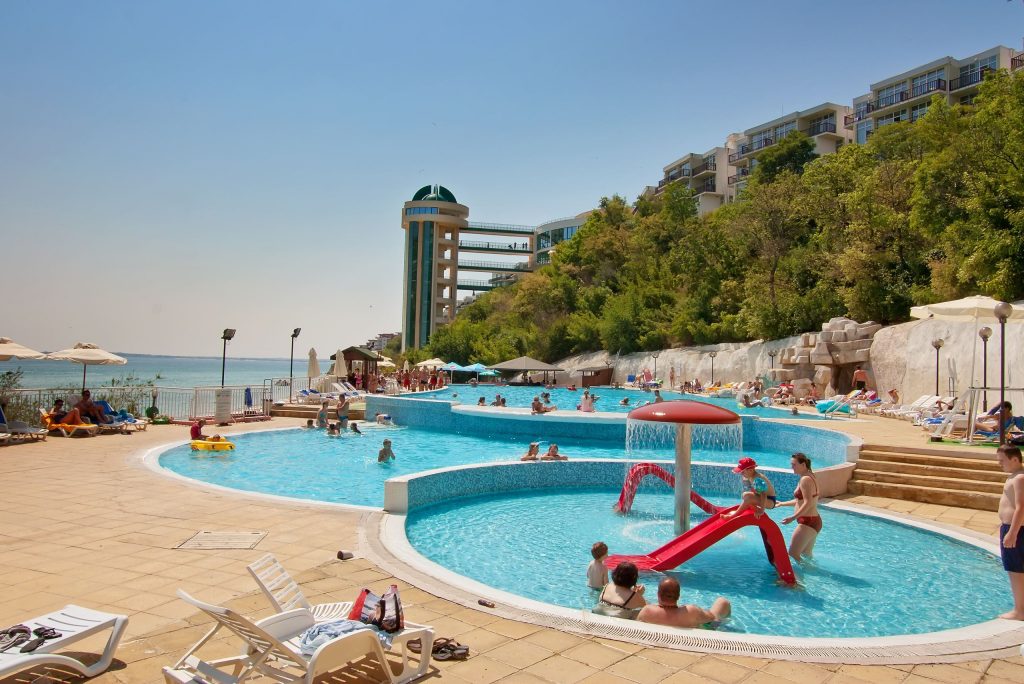 kinderbad paradise beach sunny beach bulgarije Kinderbad van Paradise Beach in Sunny Beach, Bulgarije
