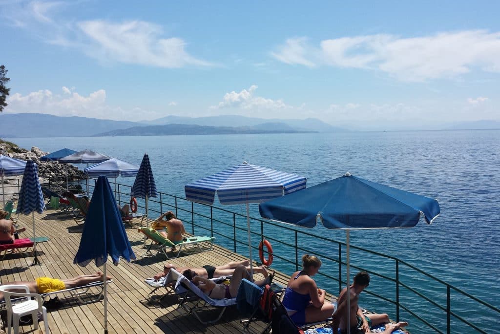 relaxen nautilus barbati barbati corfu Zee van Nautilus Barbati in Barbati, Corfu