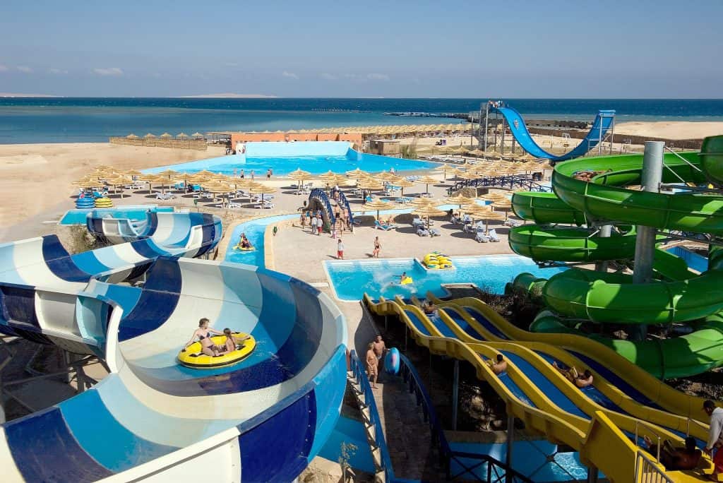 Waterpark van All Inclusive Titanic Palace en Aquapark  in Hurghada, Egypte