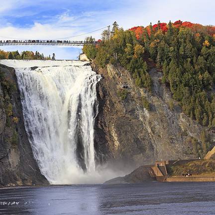 Montmorency Falls in Quebec, Canada