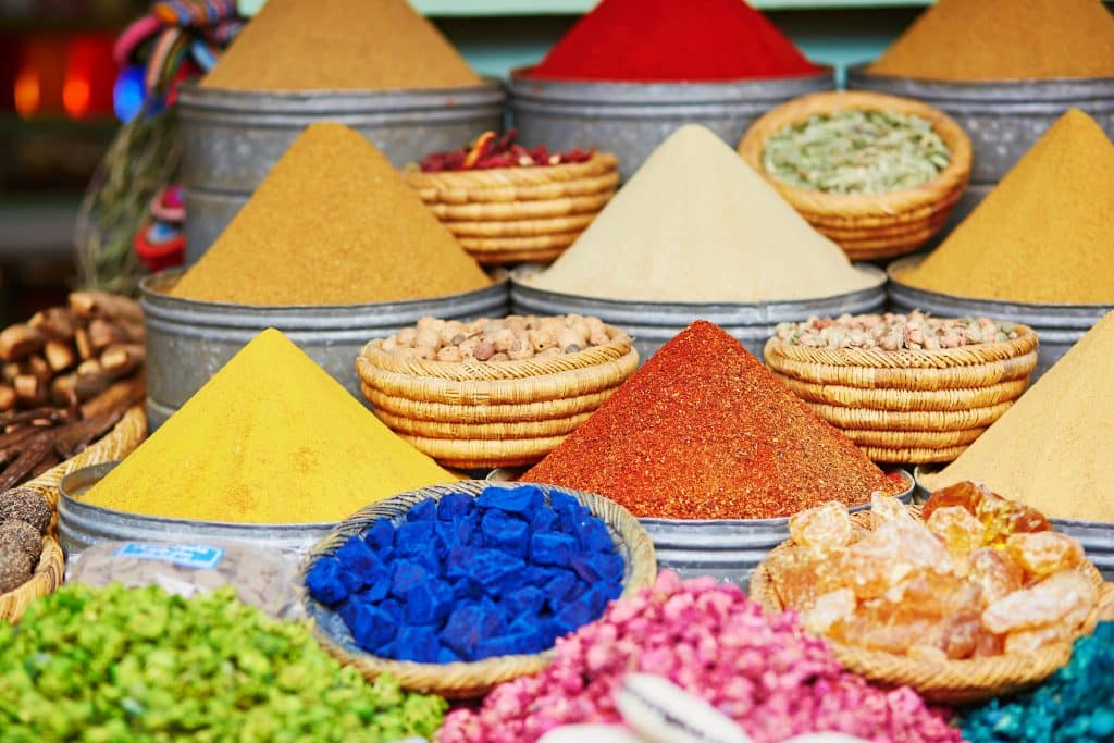 Kruiden op de markt van Marrakech