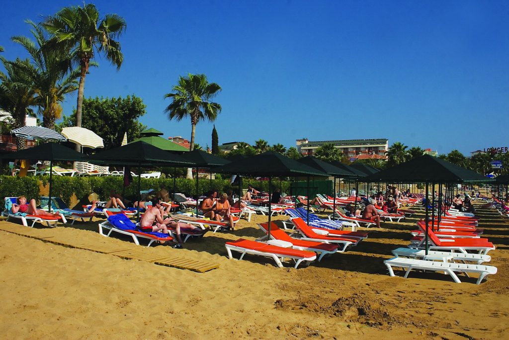 strand van My Home Resort in Alanya, Turkije