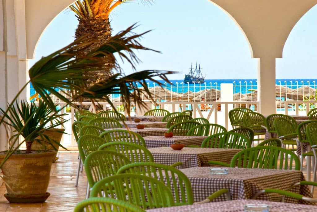 terras samira club in hammamet tunesie Terras van Samira Club in Hammamet, Tunesië