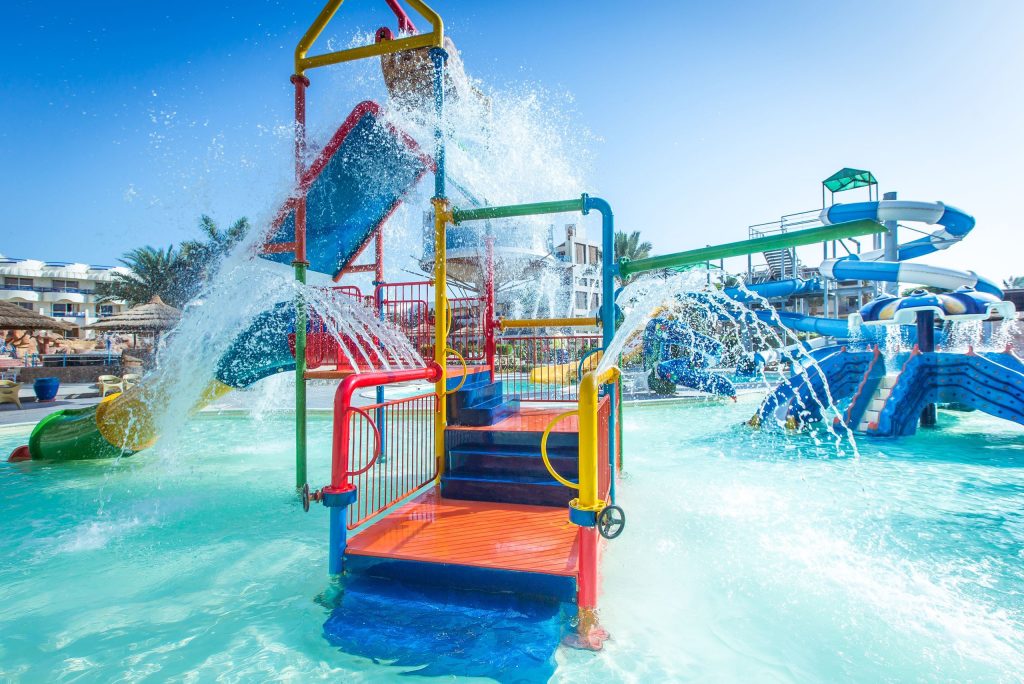 waterpark seagull resort in hurghada egypte Kinderbad van het Seagull Resort in Hurghada, Egypte
