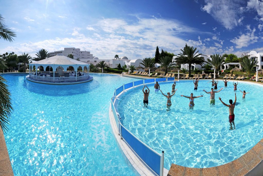 zwembad club president en tunisian village in hammamet tunesie Zwembad van Club President en Tunisian Village in Hammamet, Tunesië